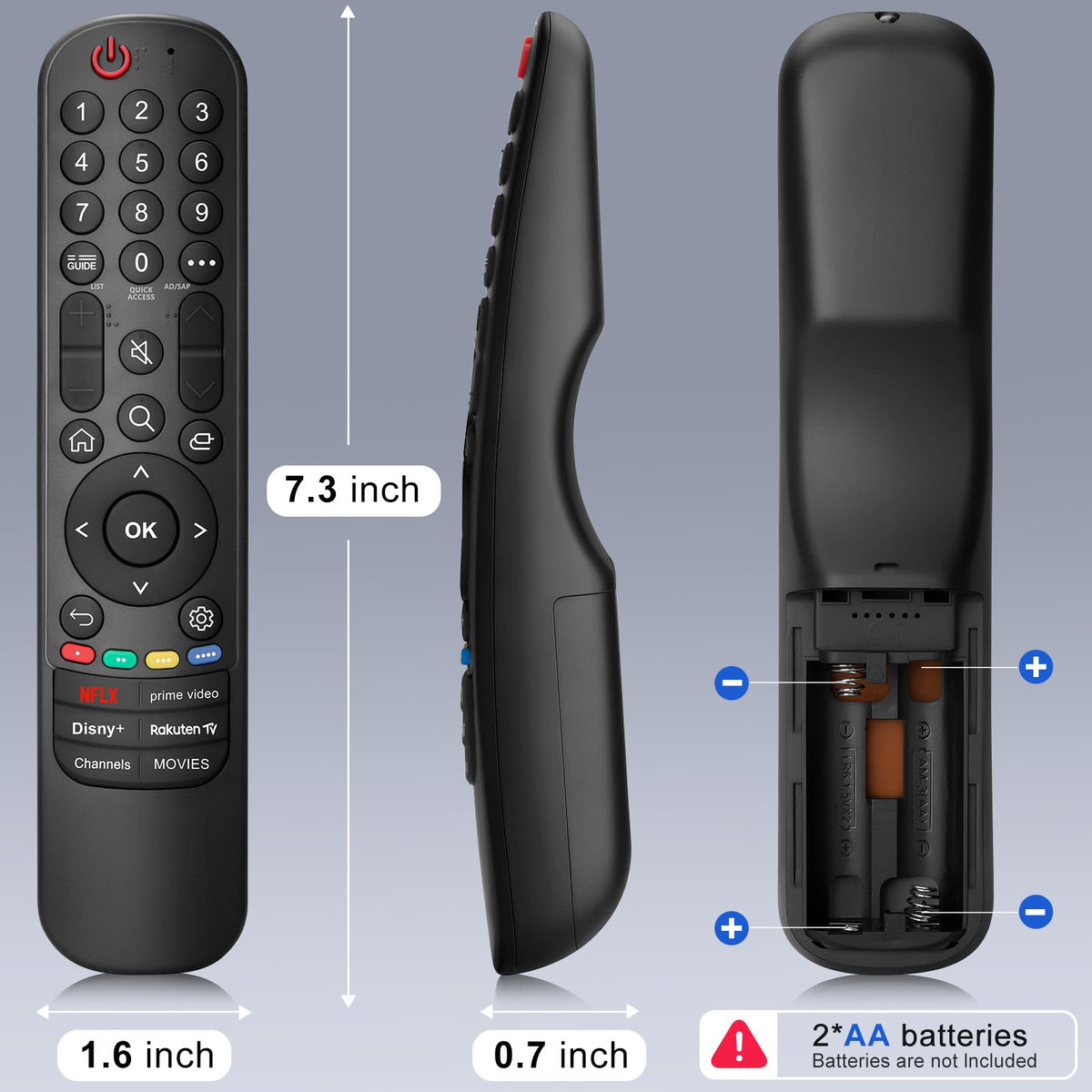 Universal-for-Samsung-Smart-TV-Remote, for Samsung Curved Qled Frame 4K TV