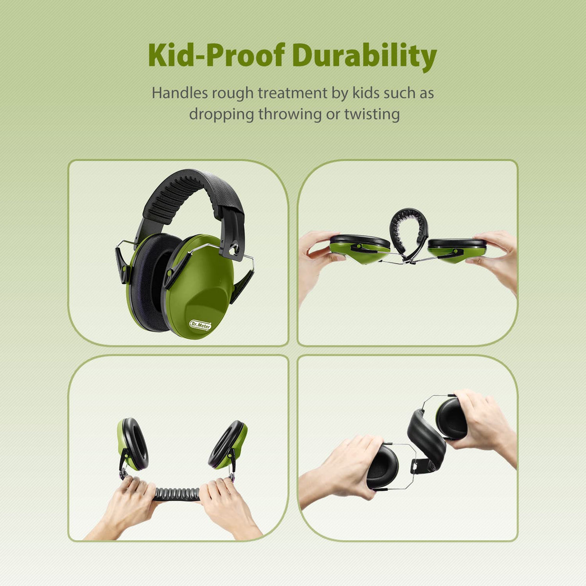 Dr.meter Ear Defenders Children SNR 27.4dB for Autism, Sensory Needs