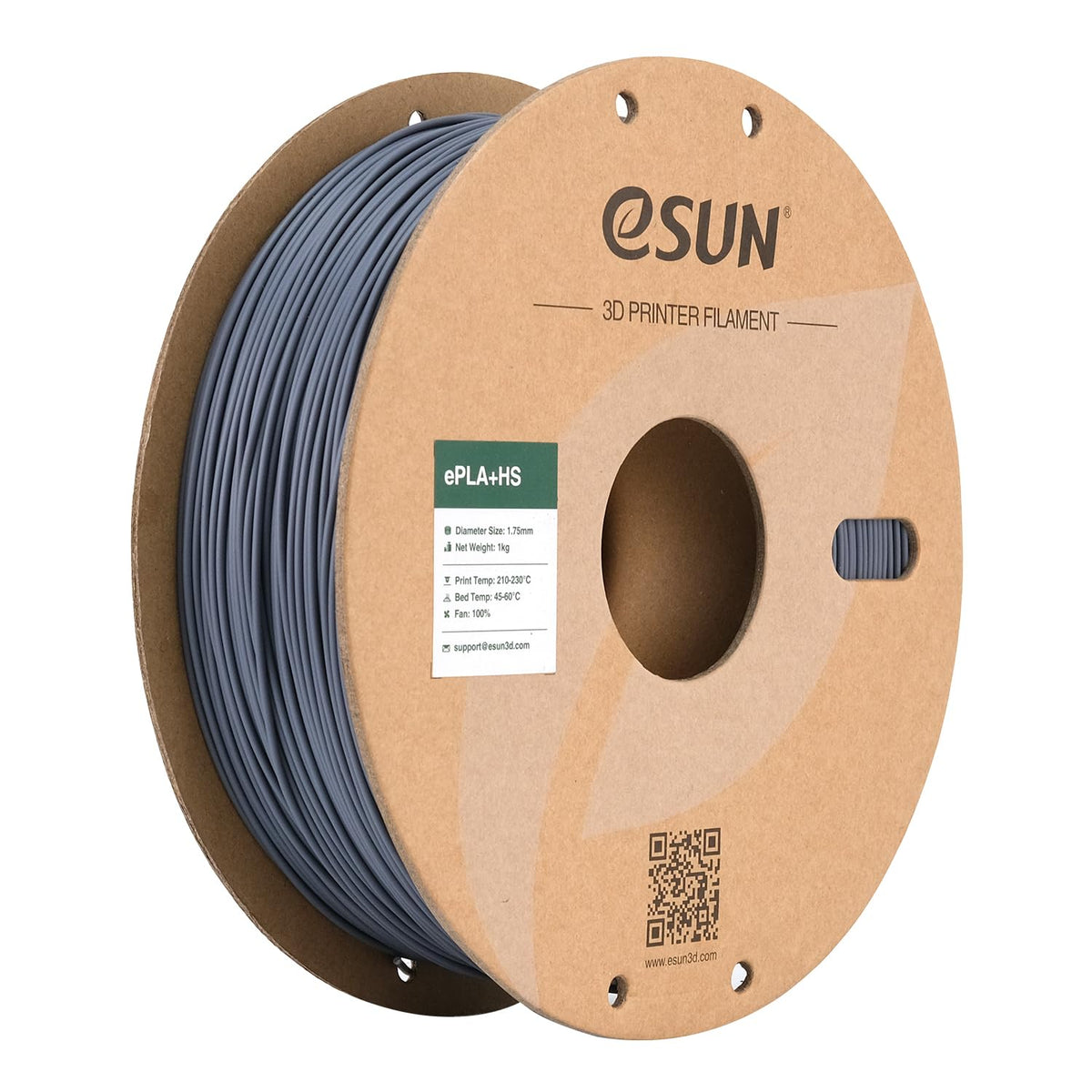 eSUN PLA+ Filament 1KG, PLA+HS High Speed 3D Printer Filament, Cold White