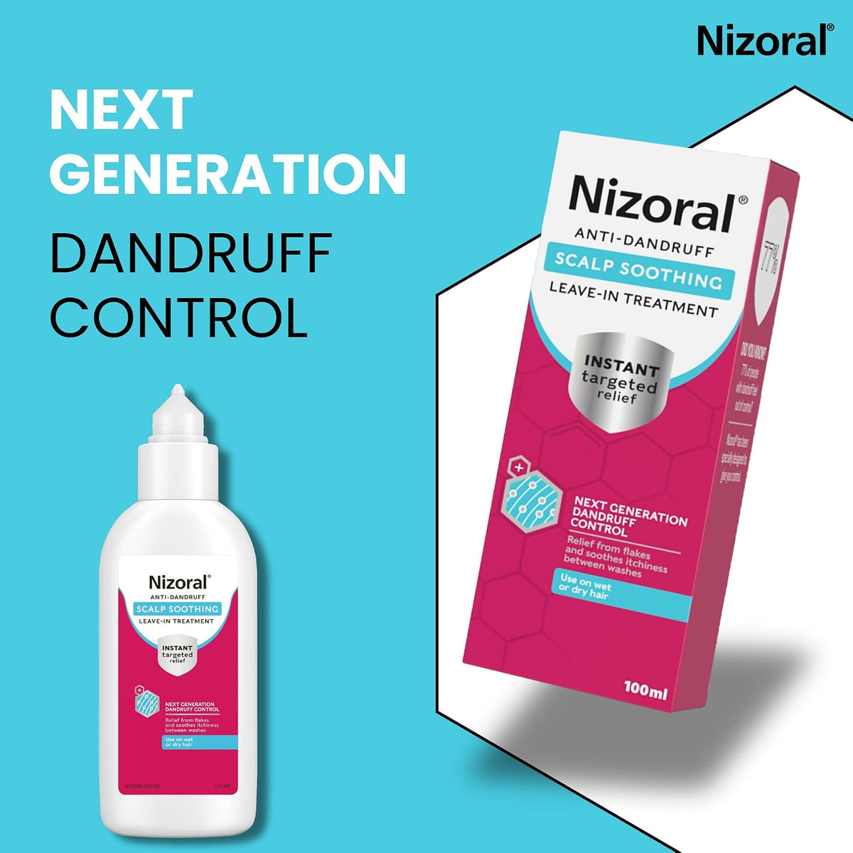 Nizoral Scalp Soothing Leave-In Treatment for Dry Itchy Scalp, 100ml