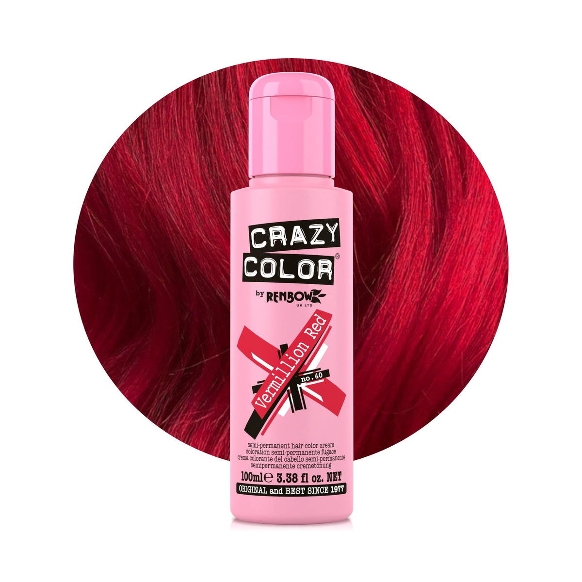 Crazy Color Cyclamen Pink Hair Dye 100ml