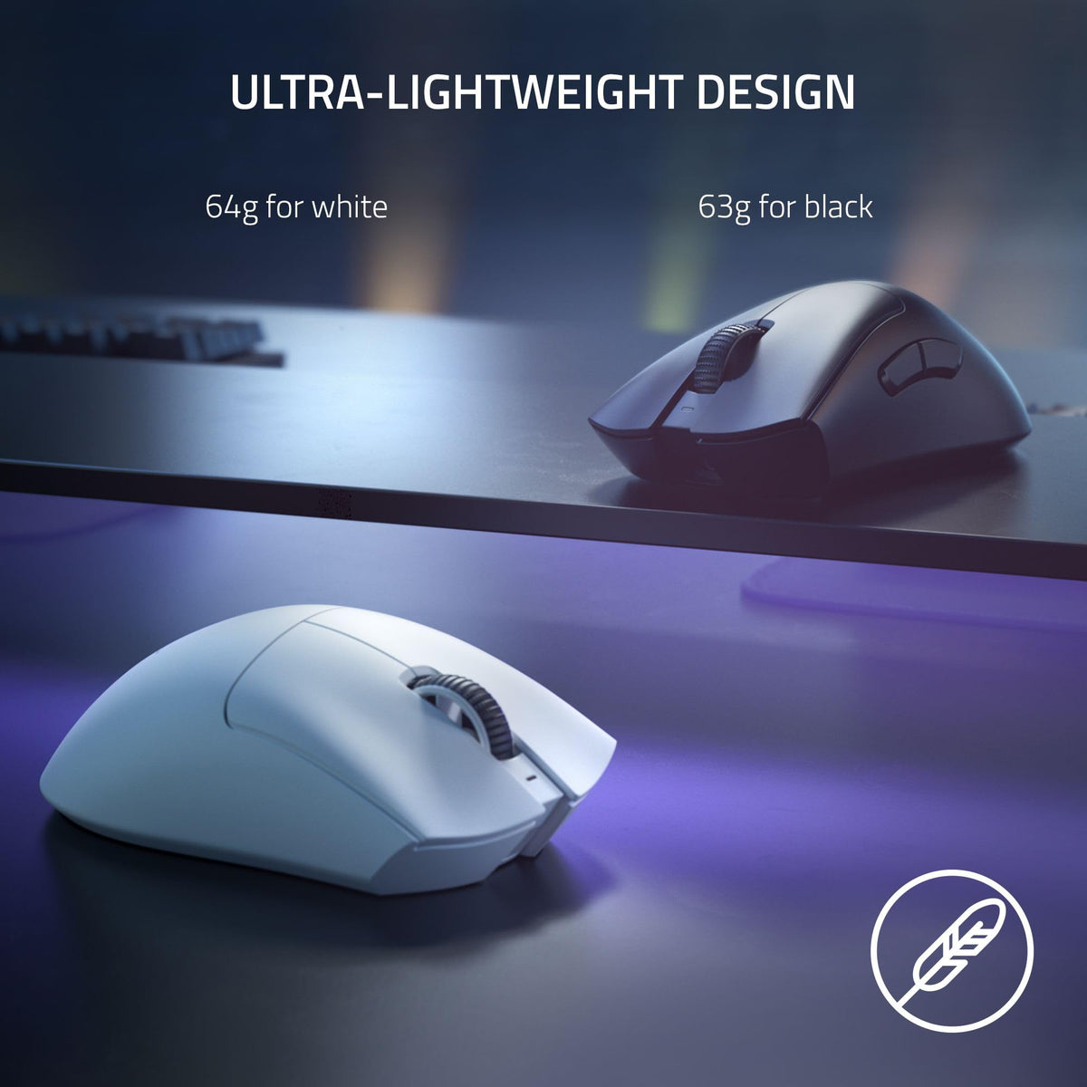 Razer DeathAdder Essential (2021) - Wired Gaming Mouse (Optical Sensor, 6400 DPI, 5 Programmable Buttons, Ergonomic Form Factor) White