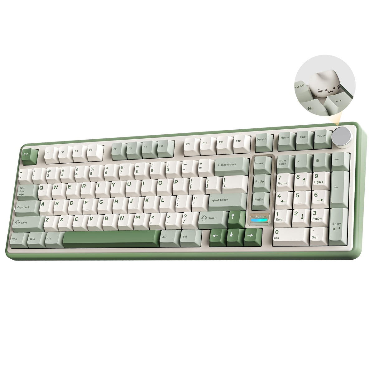 YUNZII B98 PRO 96% Wireless Mechanical Keyboard (Matcha Green, Candy Switch)