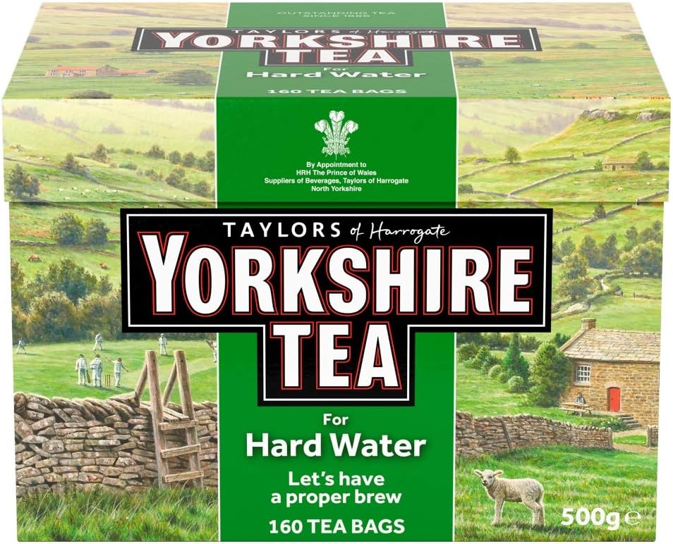 Yorkshire Tea Hard Water Tea Bags, 160 Tea Bags (Pack of 3, Total 480 teabags)