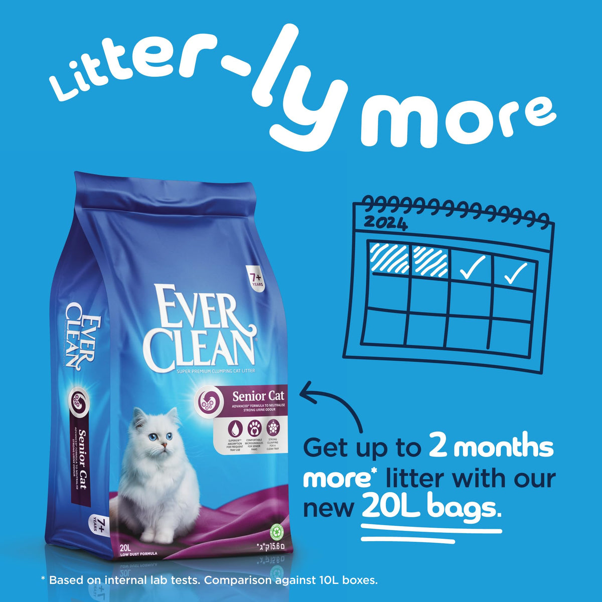 Ever Clean Clumping Cat Litter, Multiple Cat, Scented for long-lasting freshness, Unbeatable Clumping Strength, 10L