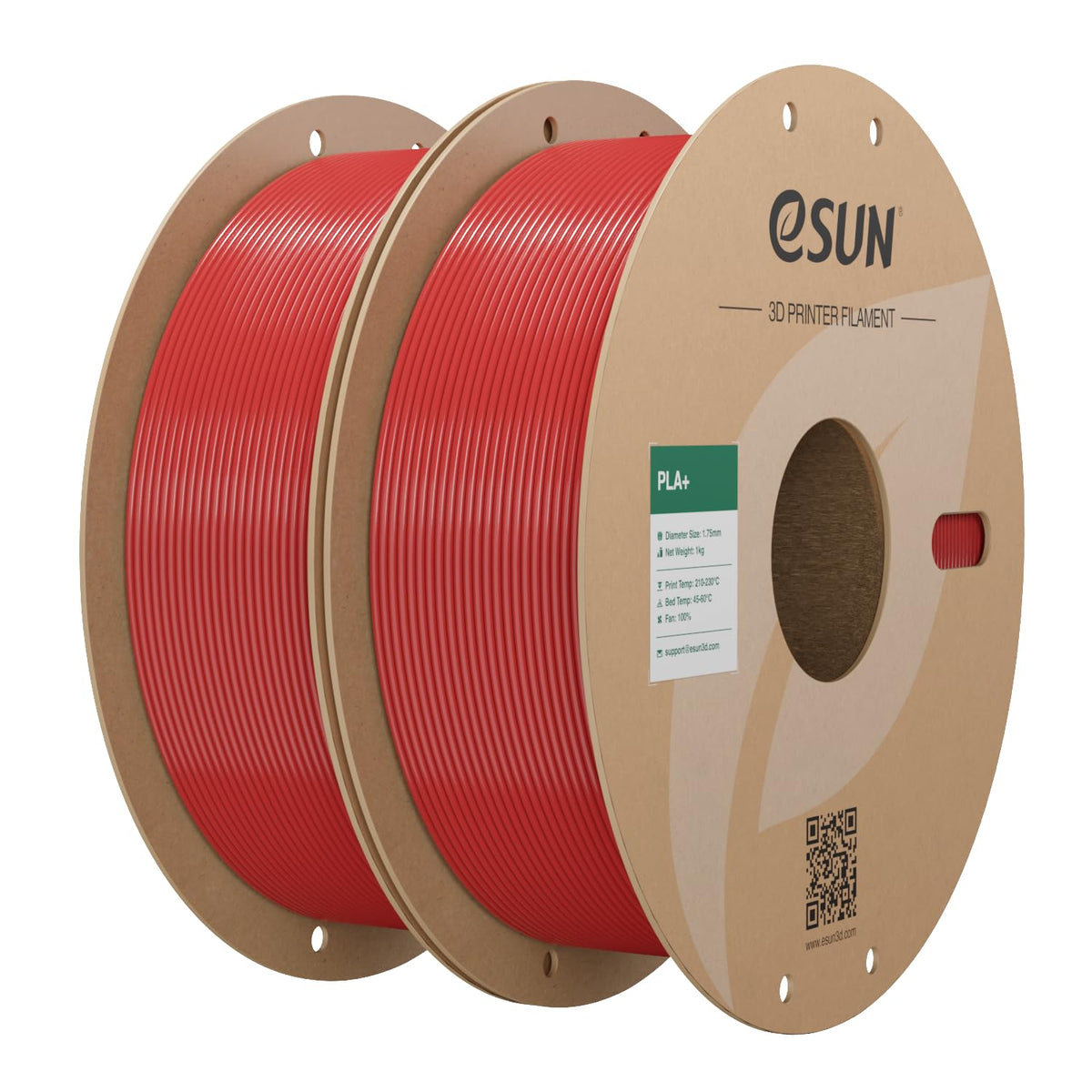 eSUN PLA+ 3D Printing Filament 1KG(2.2lbs), Enhanced Toughness, Cold White