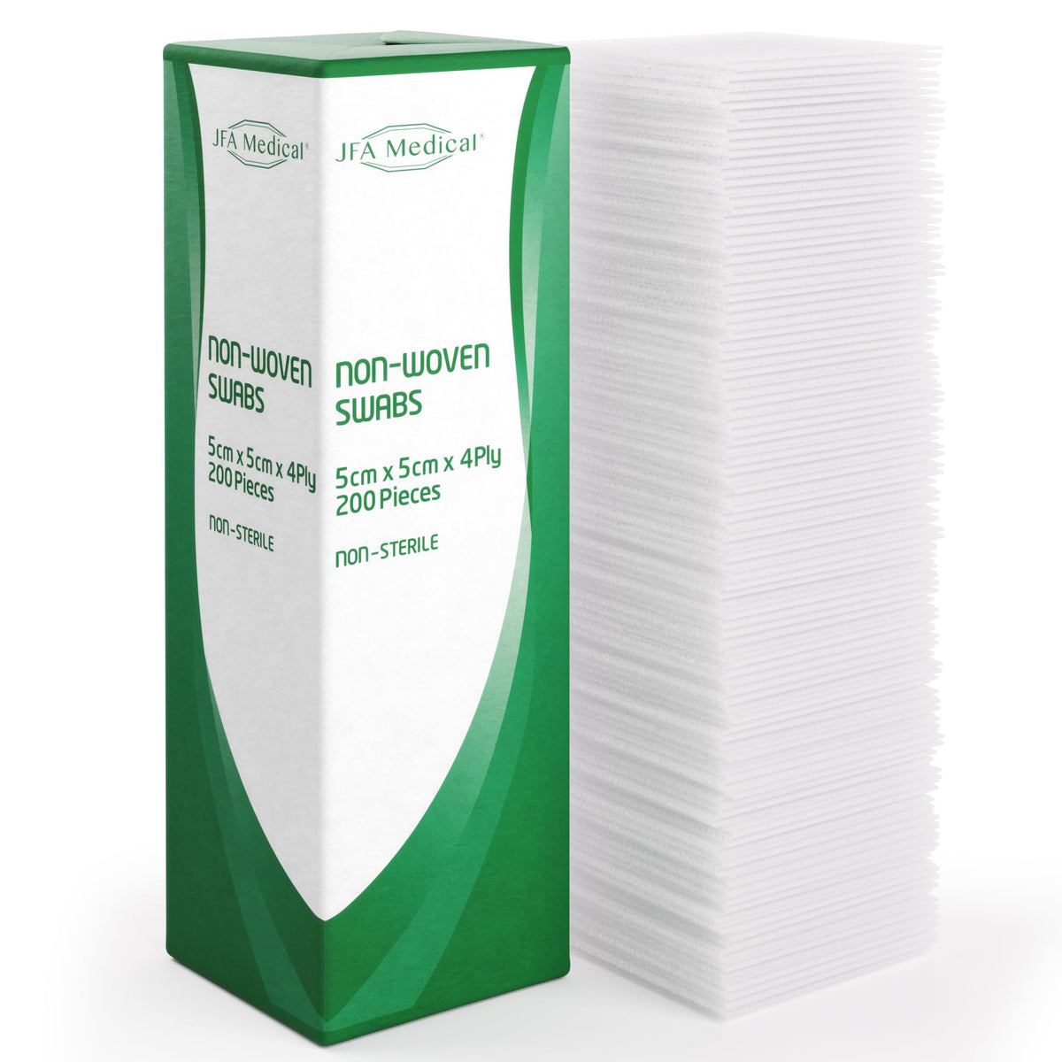 JFA Medical Premium Non-Woven Gauze Swabs 10cm x 10cm - Pack of 100
