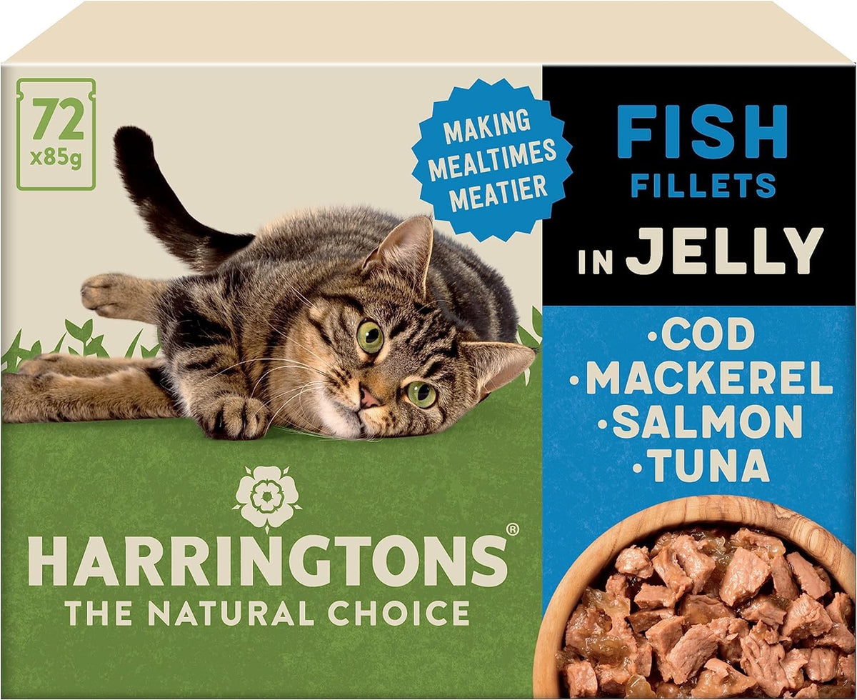 Harringtons Complete Wet Adult Cat Food Pouch Mixed in Jelly Pack 40x85g