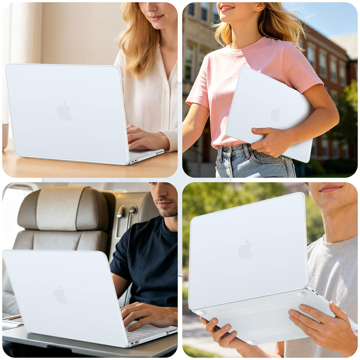 MOSISO Compatible with MacBook Air 13 inch Case M5-M2, Crystal Clear