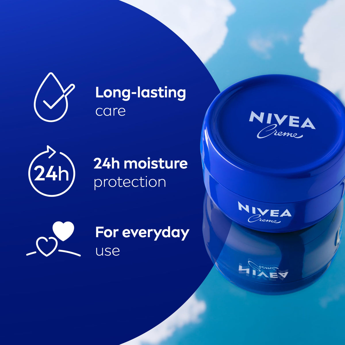 NIVEA Creme Moisturising Cream for Face, Body and Hands, 400 ml