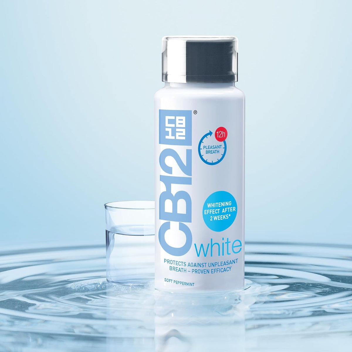 CB12 Whitening Mouthwash Alcohol Free for 12H Bad Breath Treatment 250ml