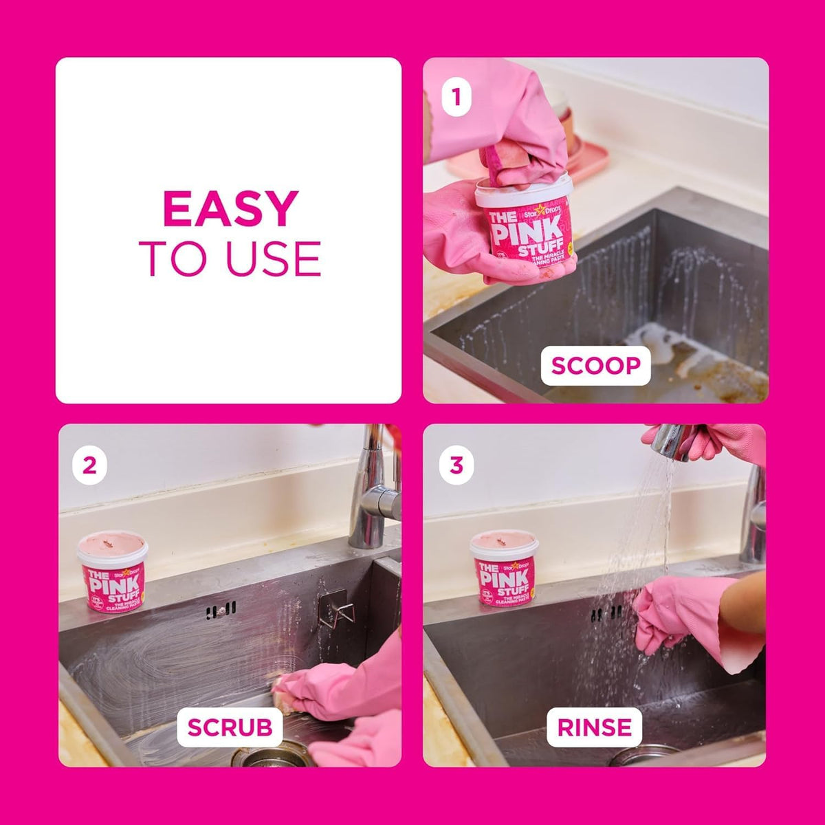 Pink Stuff Miracle Cleaning Paste -850g