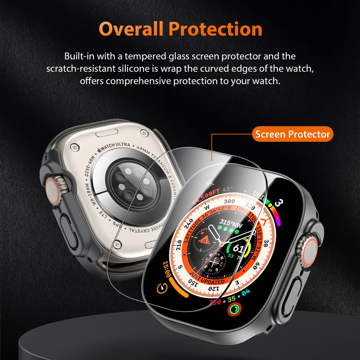 LK 6 Pack for Apple Watch Series 12/11/10 42mm Screen Protector