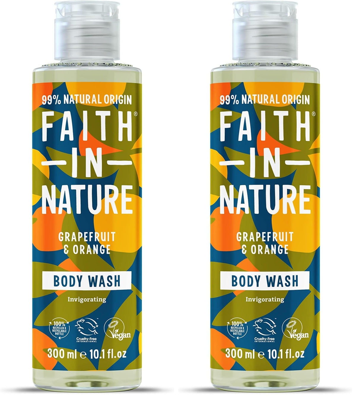 Faith In Nature Natural Fragrance Free Body Wash, Sensitive, Vegan and Cruelty Free, No SLS or Parabens, 400 ml