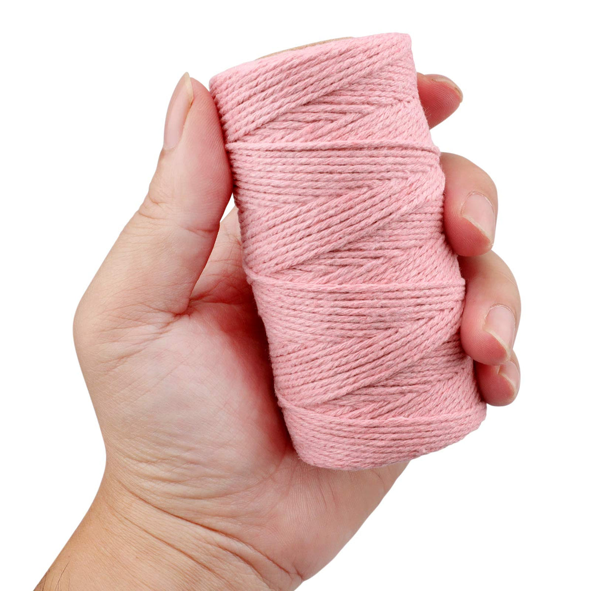 jijAcraft 4MM White Macrame Cord: 100M Cotton String Twine for Crafts