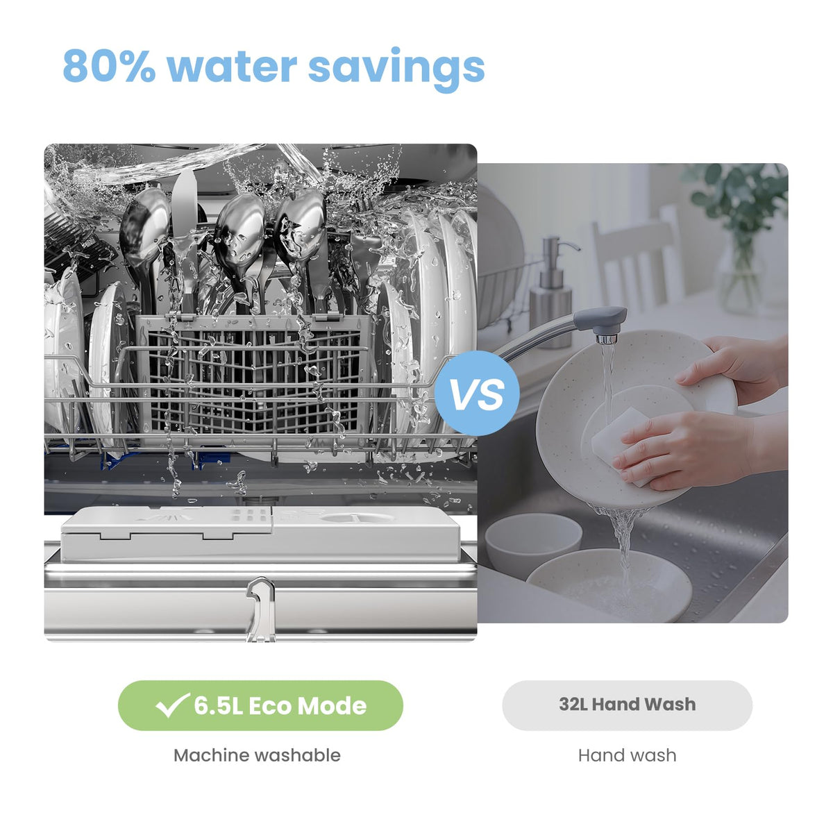 COMFEE' Fully Integrated Dishwasher, 12 Place Settings, 60cm