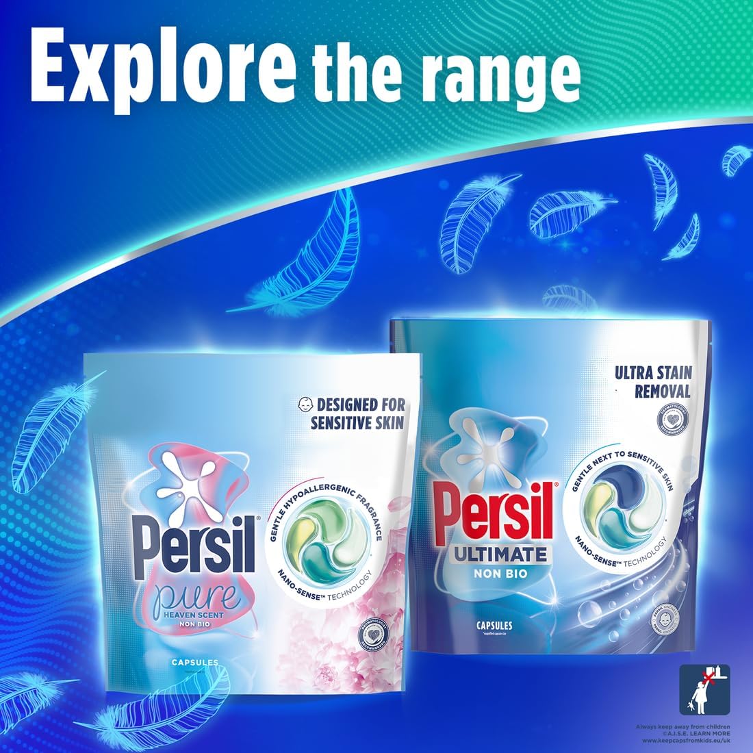 Persil Ultimate Ultra Stain Non Bio Laundry Detergent Capsules 44 Washes