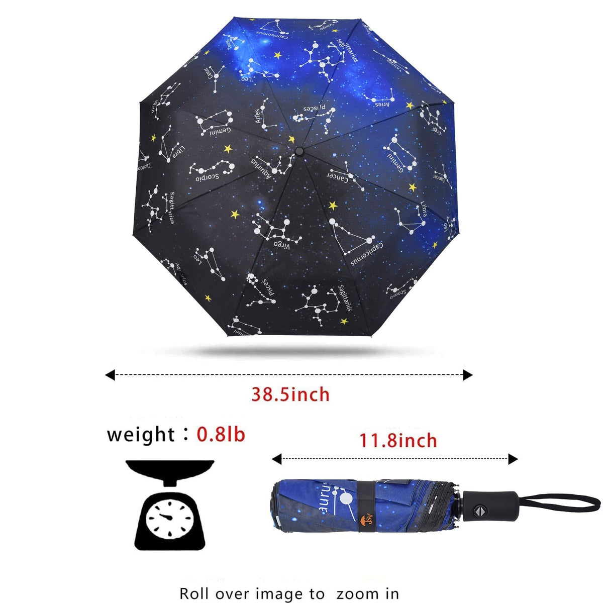 SY COMPACT Travel Umbrella Windproof Automatic Unbreakable UV Protection