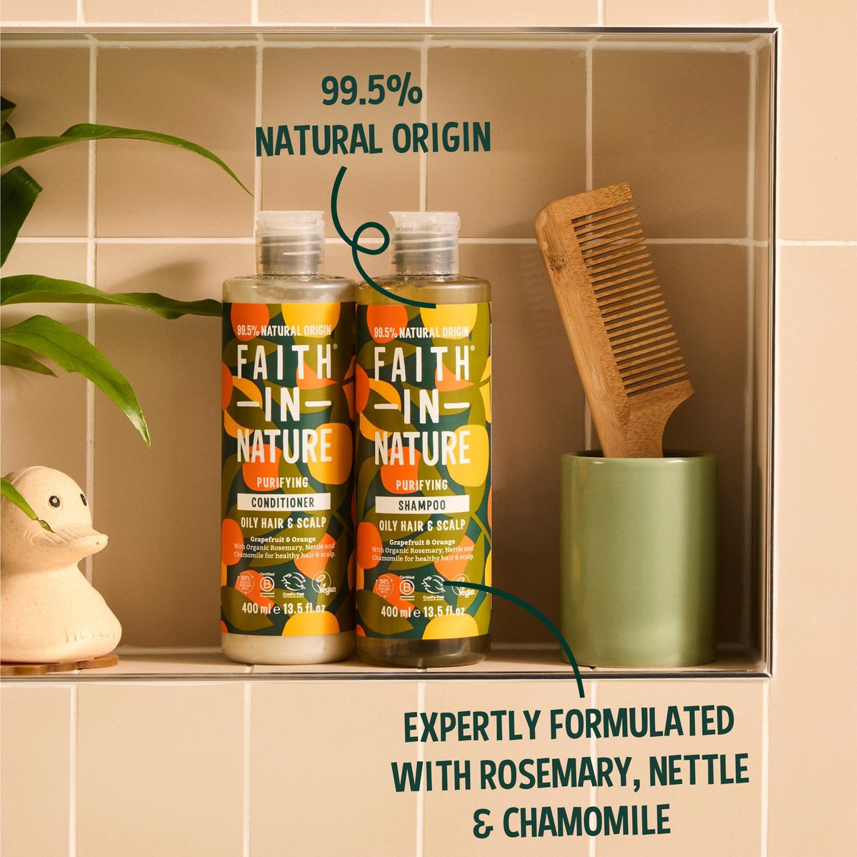 Faith In Nature Organic Coconut Shampoo, Hydrating for Dry Hair & Scalp, Vegan & Cruelty Free, No SLS, Silcones or Parabens, 400ml