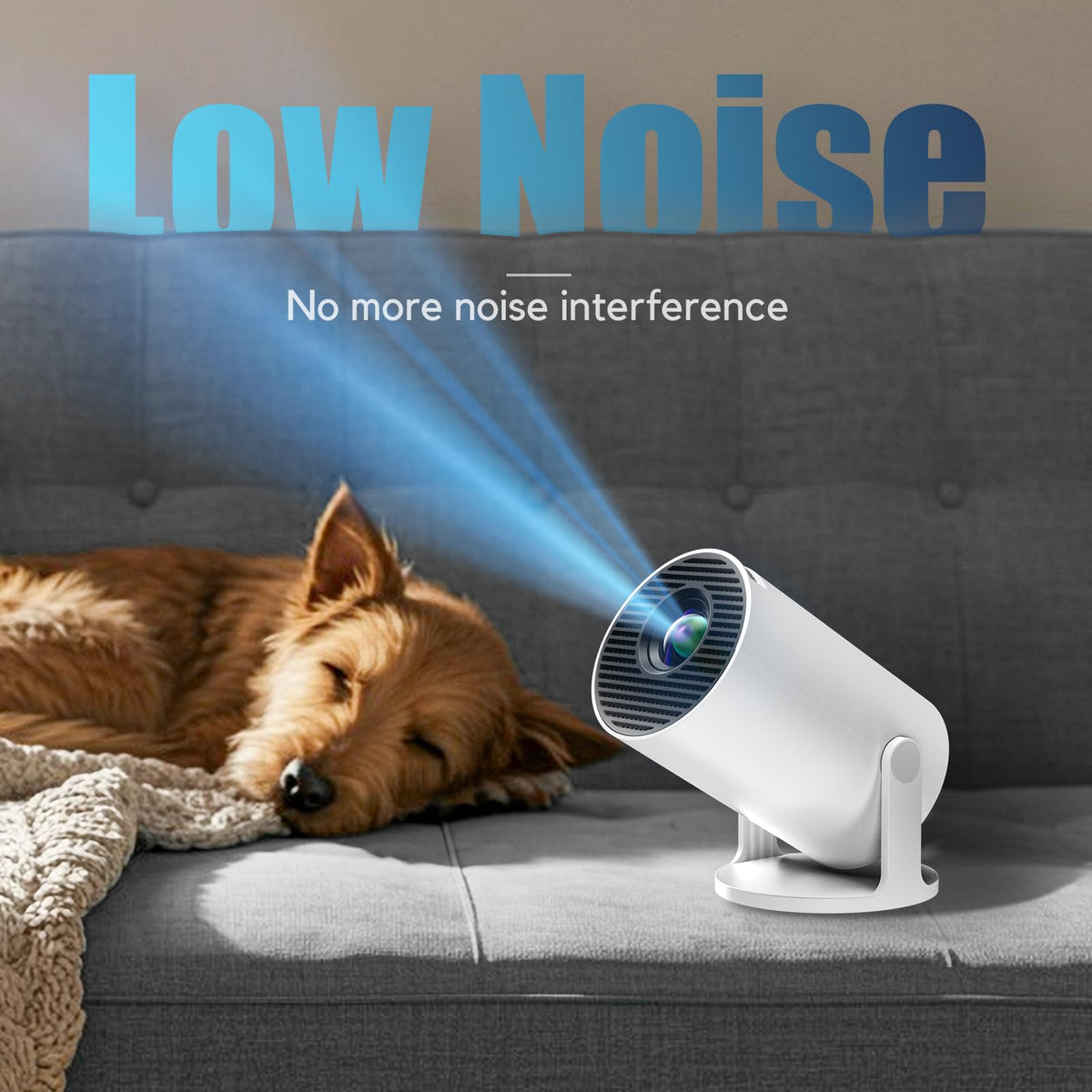 AKIYO O2 Projector Built-in Apps, 1080P Support Auto Keystone WiFi6, 18000L