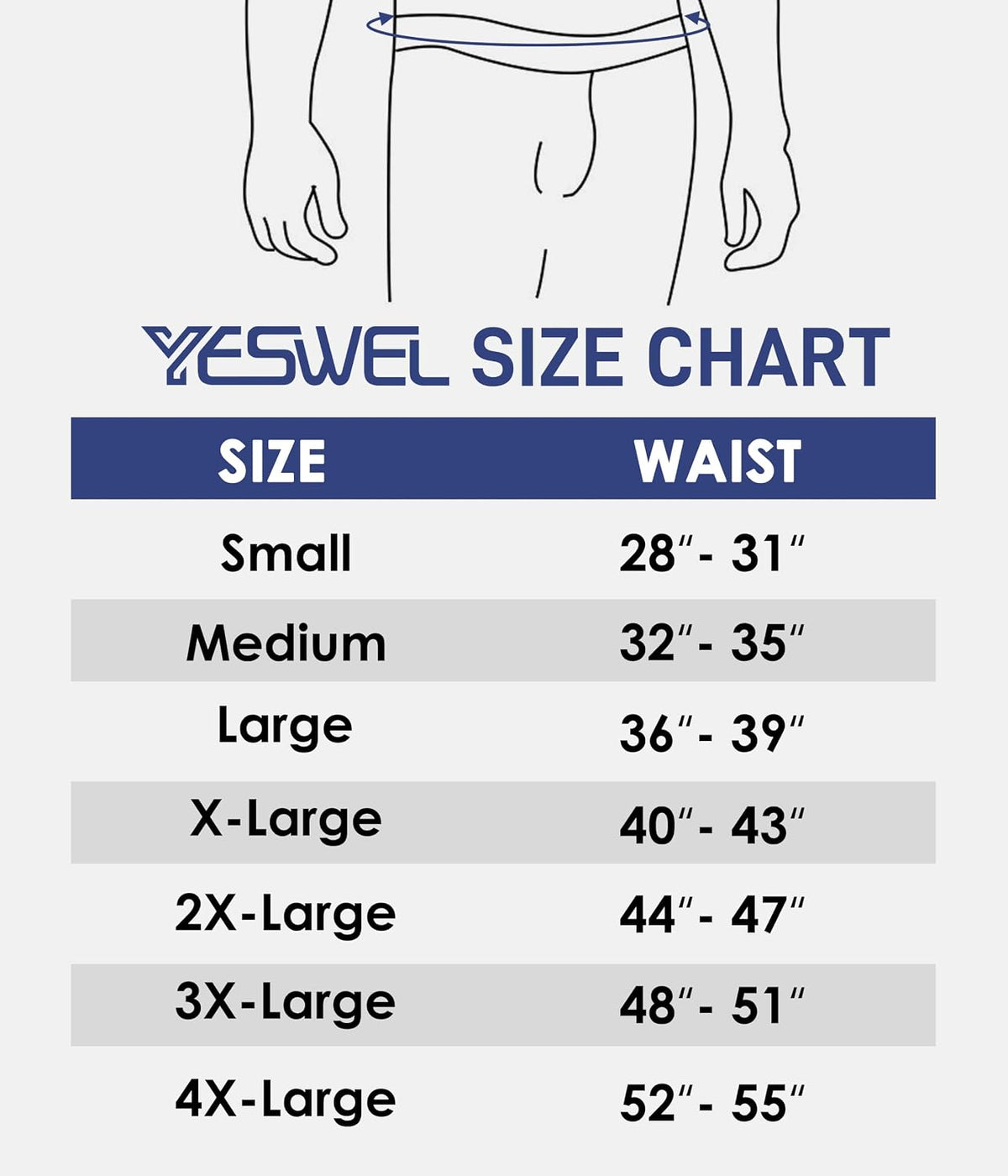 YESWEL Mens Bamboo Boxers, Longer Leg Boxer Shorts with Fly, Anti Chafing Underwear Trunks, No Itchy Labels Underpants (S-4XL)