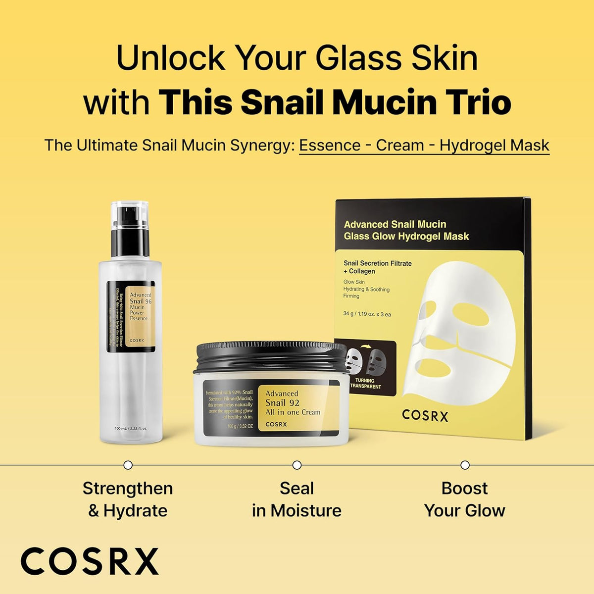 COSRX Advanced Snail 92 All in One Cream 100g, Facial Gel Moisturiser