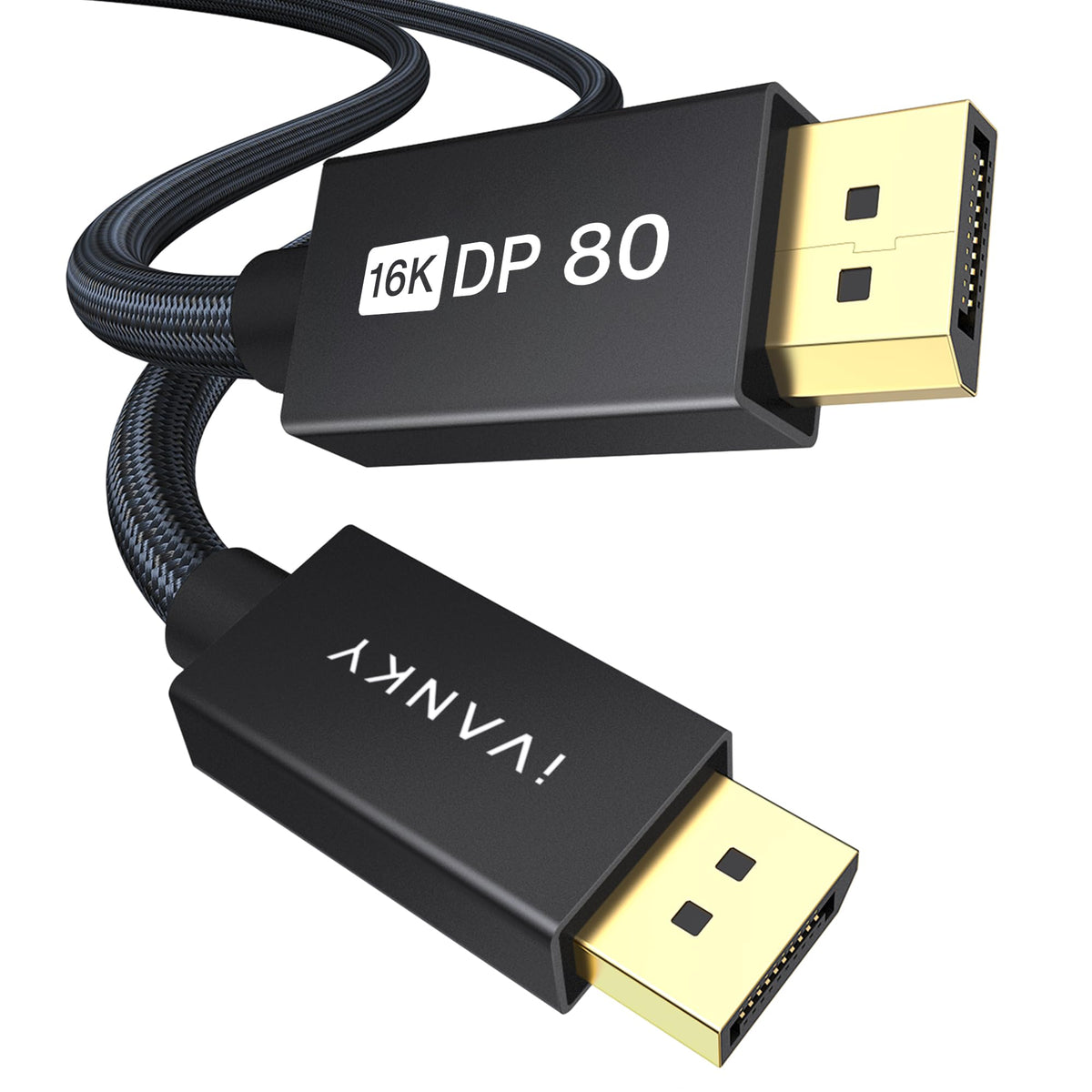 IVANKY VESA Certified DisplayPort Cable 2m DP to DP 4K@60Hz Gaming Monitor