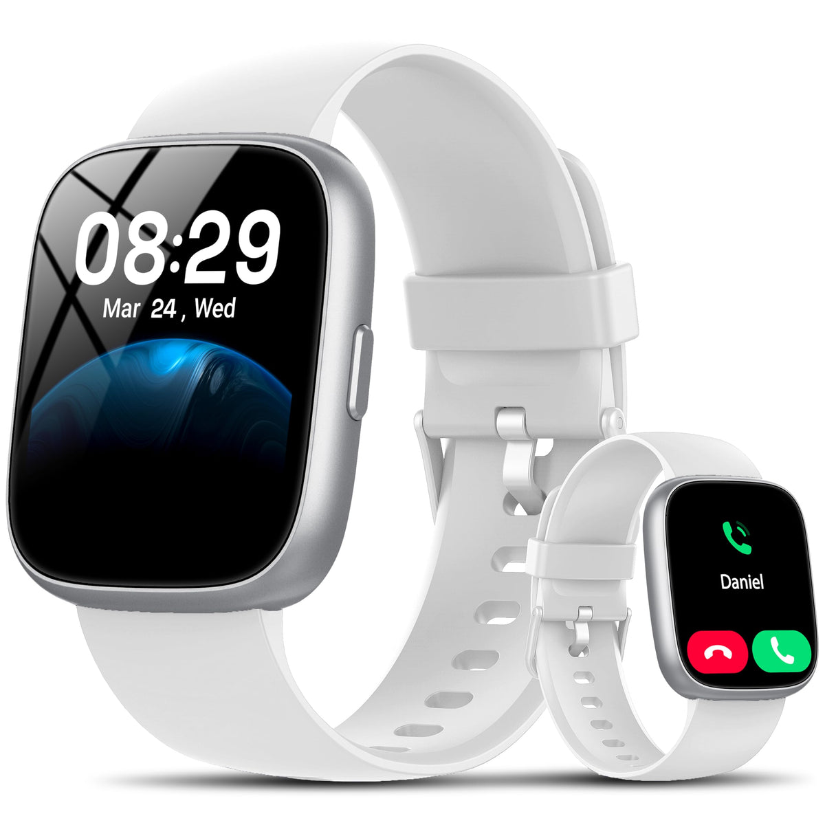 Cillso Smart Watch, Alexa Built-in, 1.83" Bluetooth Calling Fitness Watch