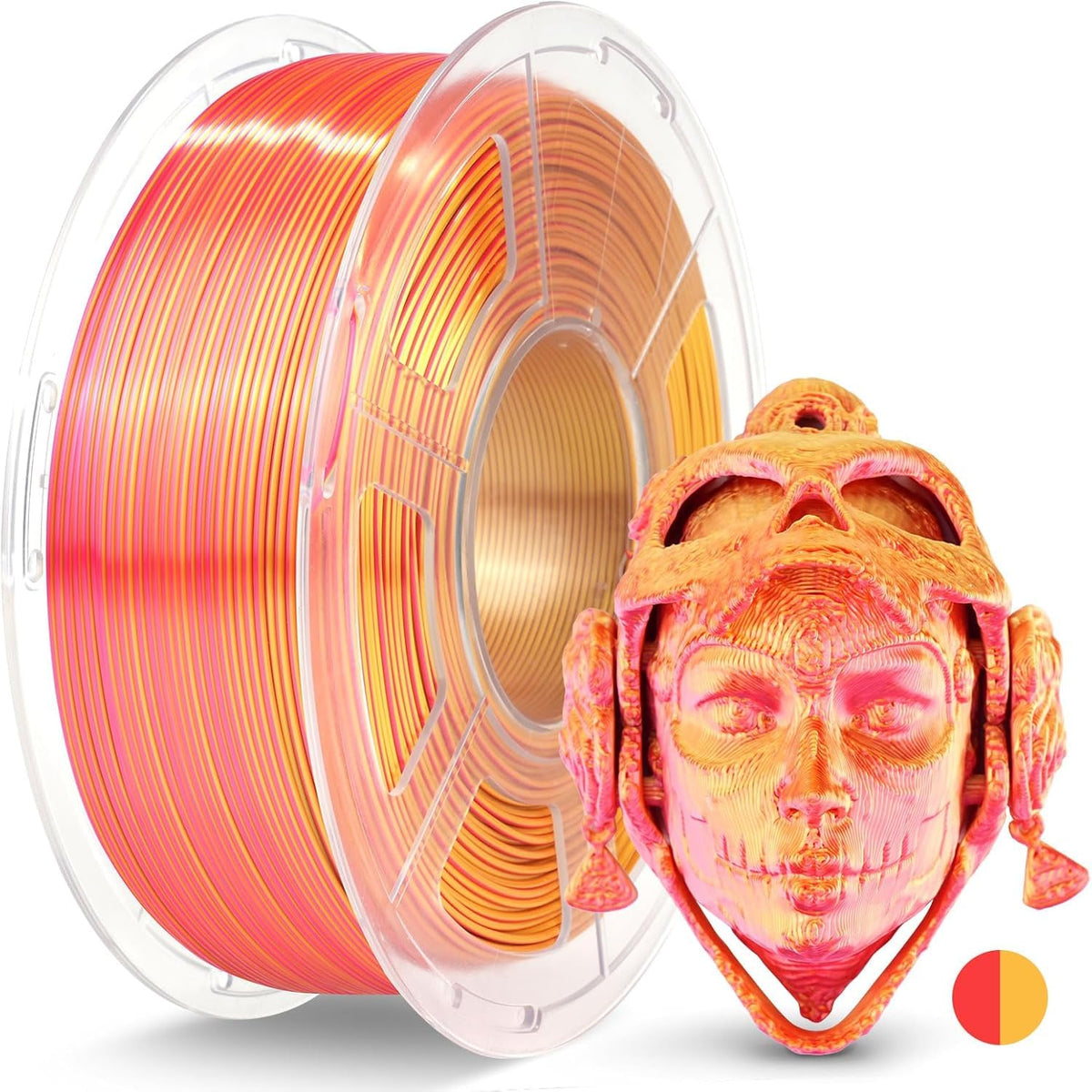 JAYO PLA+ 3D Printing Filament 1.75 mm, 1.1KG (2.4lbs) Spool Black