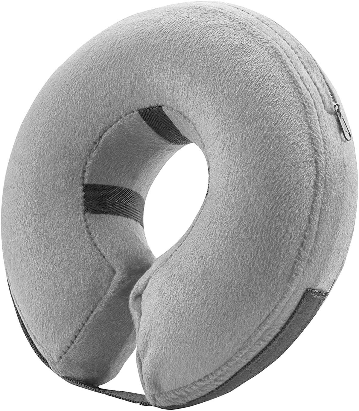 BENCMATE Protective Inflatable Collar for Dogs and Cats - Soft Pet Dog Cone Recovery Collar Does Not Block Vision E-Collar Blue-L