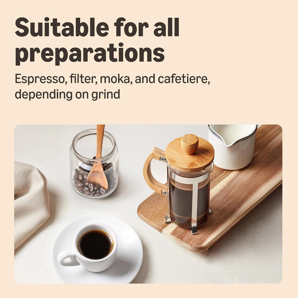 by Amazon House Blend Coffee Beans, Medium Roast, 1kg, Rainforest Alliance Certified