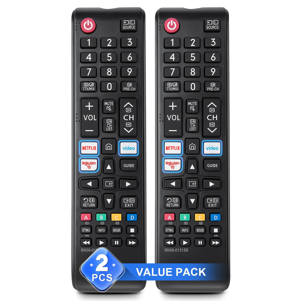 Universal for Samsung TV Remote Replacement【2 Pack】