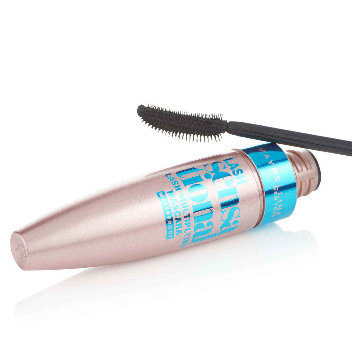Maybelline Mascara, Lash Sensational Volumizing & Thickening, Eyelash Lengthening, Flake Free Formula, Layer Reveal Brush, Defining Mascara, Maybelline New York, Shade: Very Black