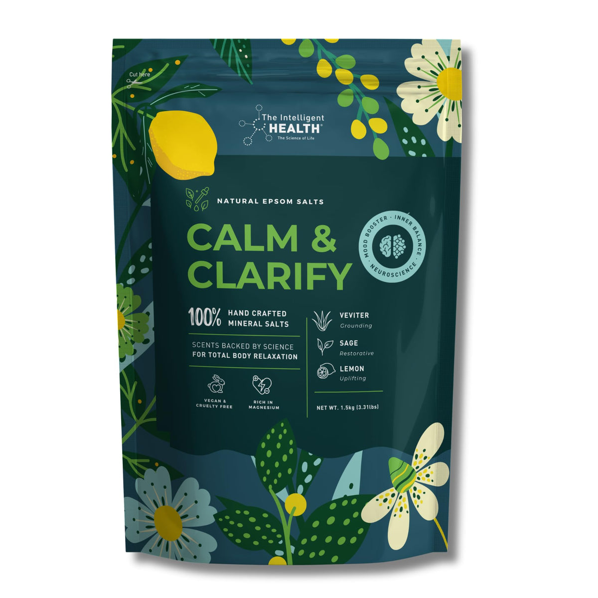 Magnesium Sulphate Bath Salts Soak, Muscle Magnesium Epsom Salts, 1kg