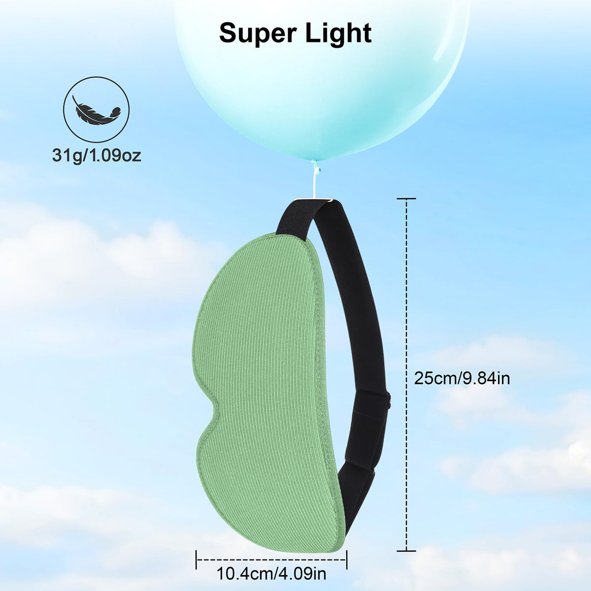 Gritin 100% Blackout Sleep Mask for Women & Men-Zero Eye Pressure Eye Mask