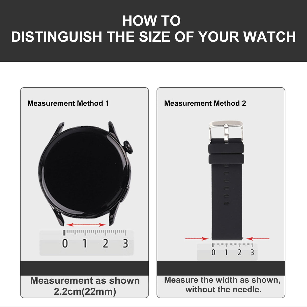 Silicone Strap,Quick Buckle Waterproof Soft Strap,Watch strap
