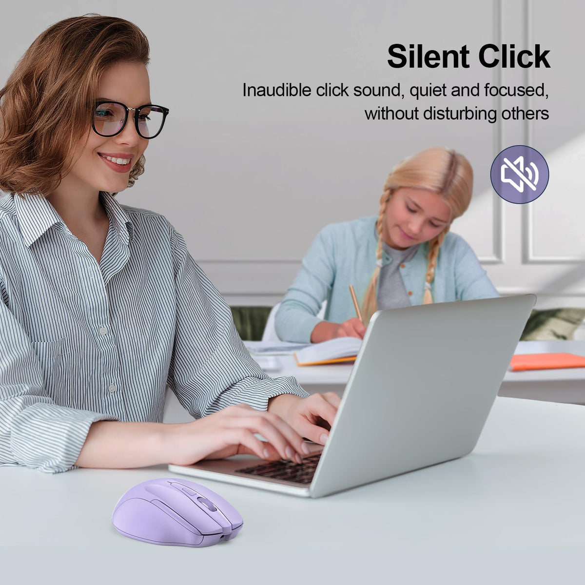 TECKNET Bluetooth Mouse, Rechargeable Bluetooth Wireless Mouse