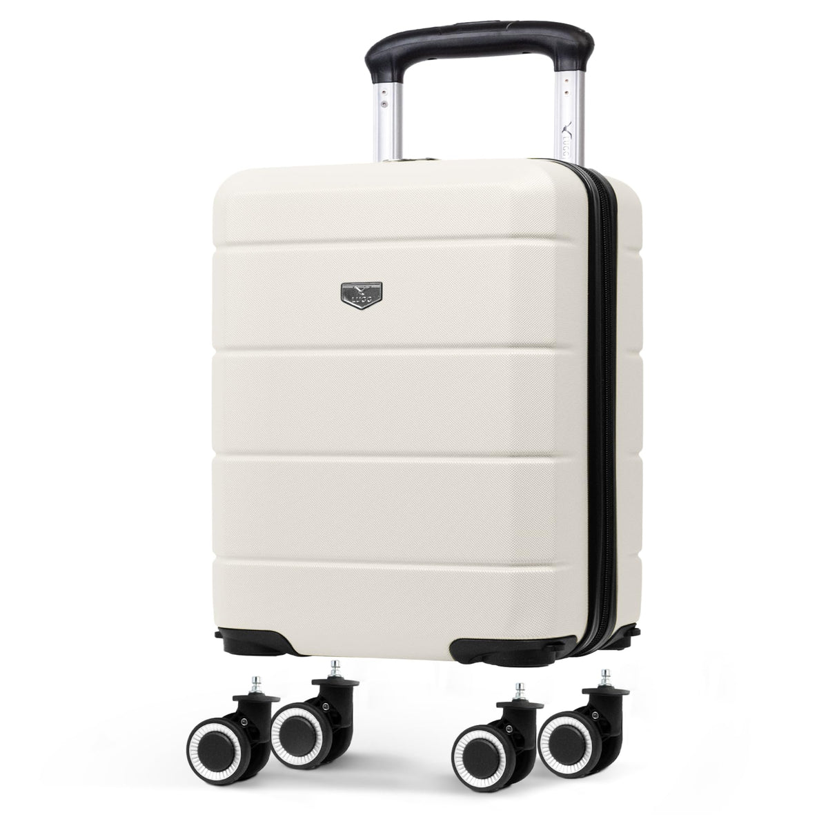 LUGG Jetset 40cm Suitcase 40x30x20cm, Ryanair Compatible Underseat Size, Hard Shell ABS, Spinner with Removable Wheels, Lightweight Travel Luggage, 1 Year Warranty