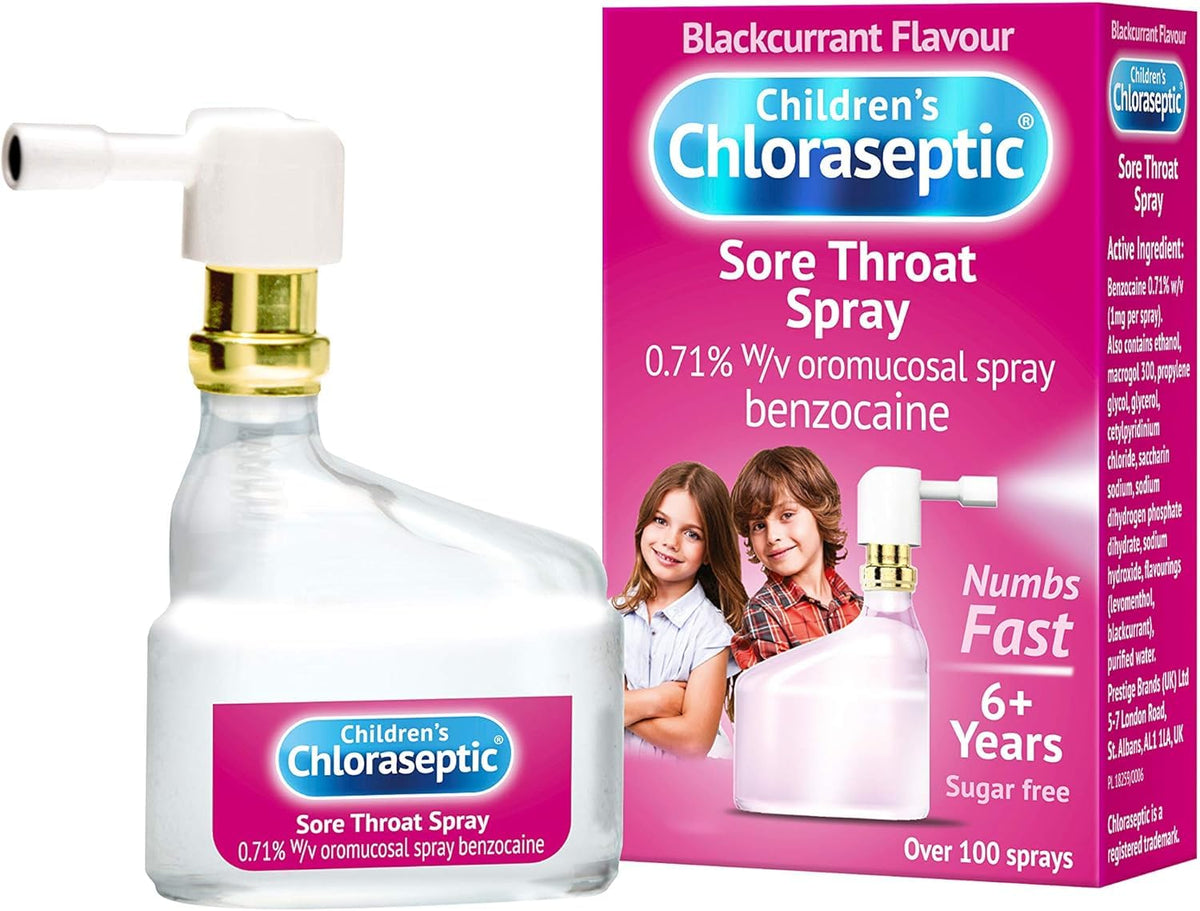 Ultra Chloraseptic Honey and Lemon, Sore Throat Pain Relief Spray 15ml
