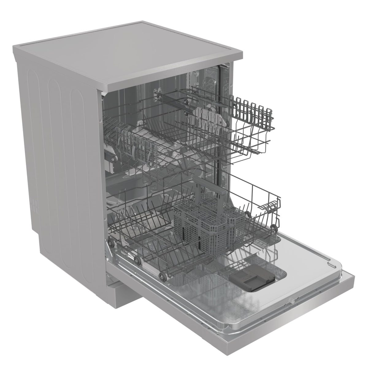 Hisense HS523E15WUK Slimline 10 Places Free Standing Dishwasher White with 30 Minutes Quick Wash [Energy Class E]