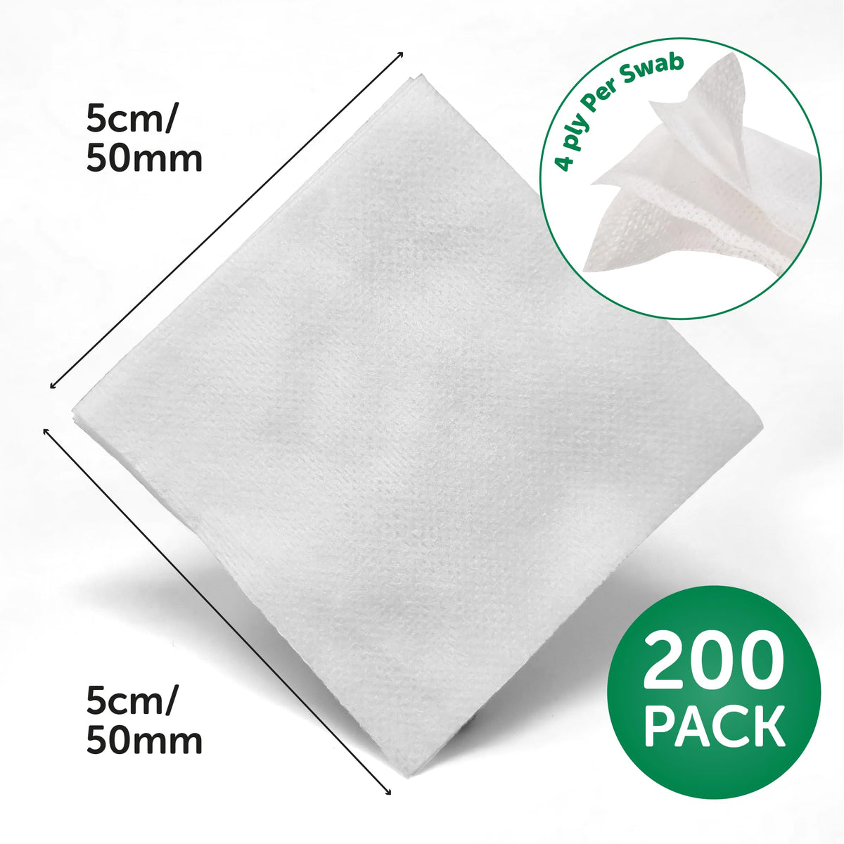 JFA Medical Premium Non-Woven Gauze Swabs 10cm x 10cm - Pack of 100