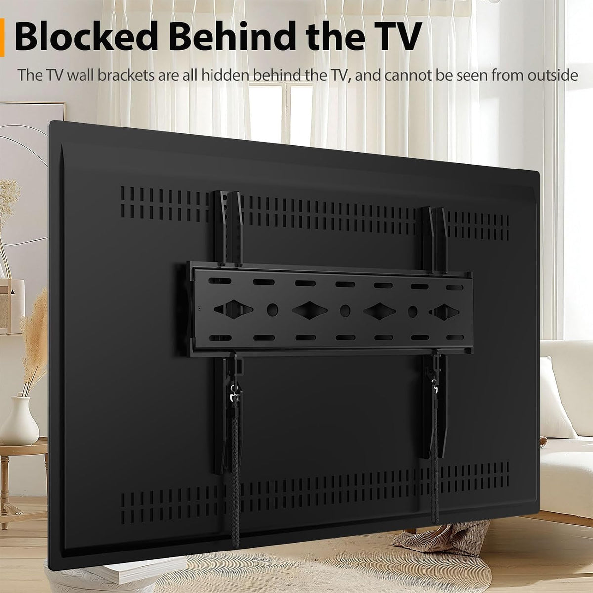 TV Wall Bracket Tilt for 14-42" LED/LCD/OLED Flat&Curved TVs Monitor, Support 25kg with Max VESA 200x200mm Spirit Level Included, Television Wall Mount Fit 32 38 40 inch Universal TV Bracket