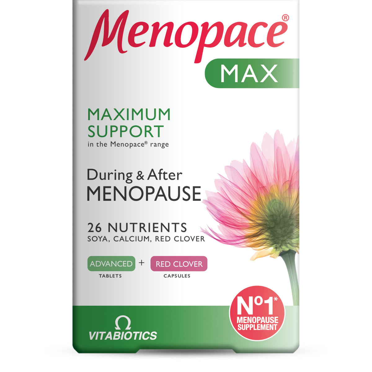 Menopace Original by Vitabiotics - 90-Day Menopause & Perimenopause Vitamin Supplement Tablets - UK's No.1 Menopause Supplement Brand
