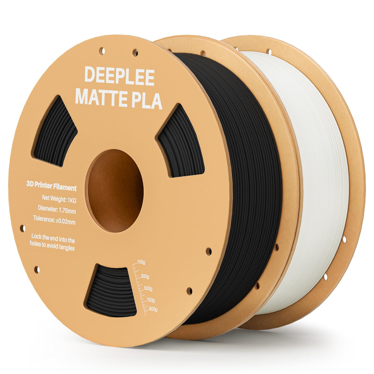 DEEPLEE Matte PLA Filament 1.75mm Matte White 1kg