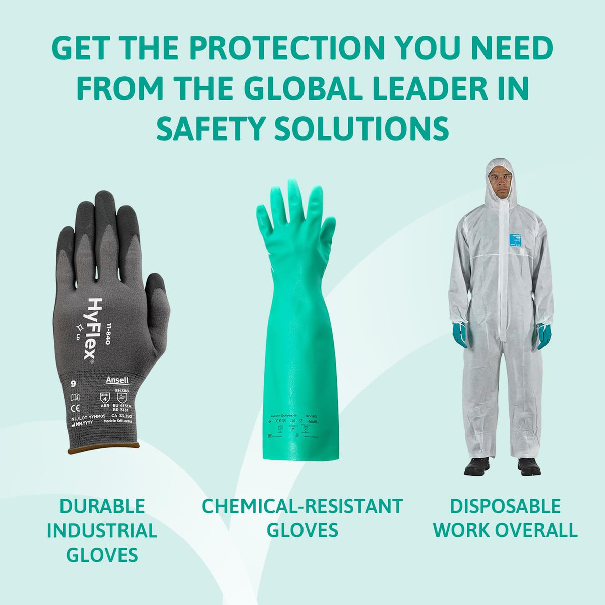 Ansell Microflex 93-732, Multipurpose Nitrile Disposable Gloves for Precise Handling and Mechanical Tasks, Latex Free, Powder-Free, Size M (100 Pieces)