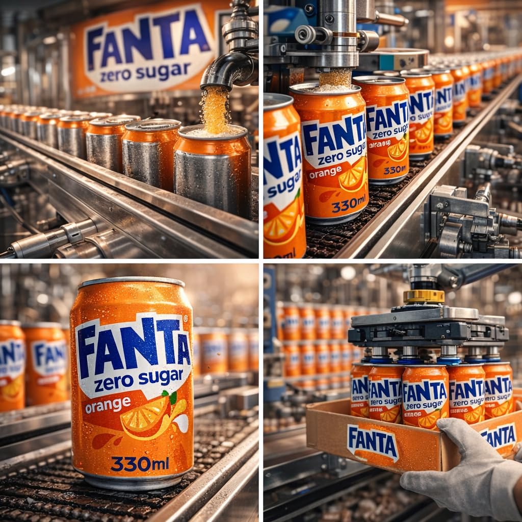 Fanta Fruit Twist Soft Drink Cans, 8 x 330 mL