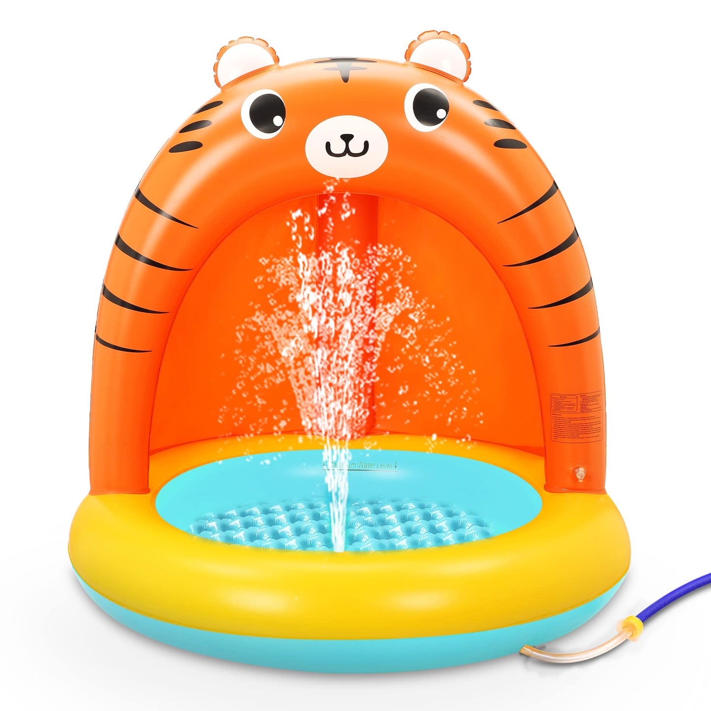 COOLJOYA Inflatable Pool | Splash Spray Paddling Pool Sprinkler Pad | Paddling Pool for Kids Toddlers | Swimming Pool Toy Gifts 68 x 41 x 18 Inch (Unicorn)