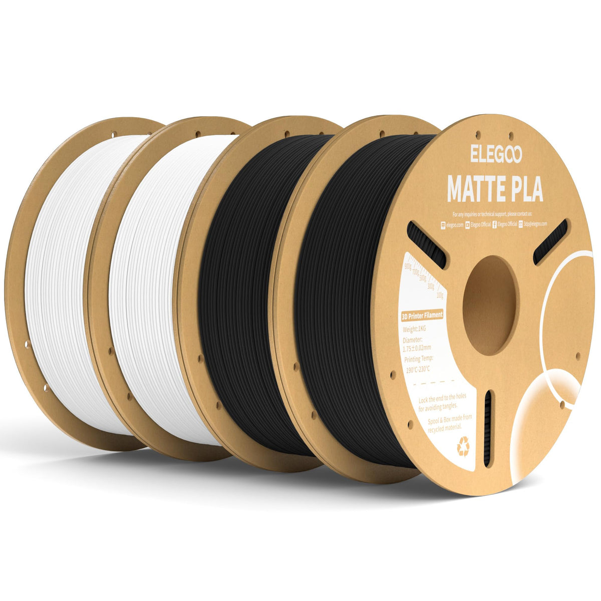 ELEGOO Matte PLA 3D Printer Filament Lavender Purple 1KG 1.75mm