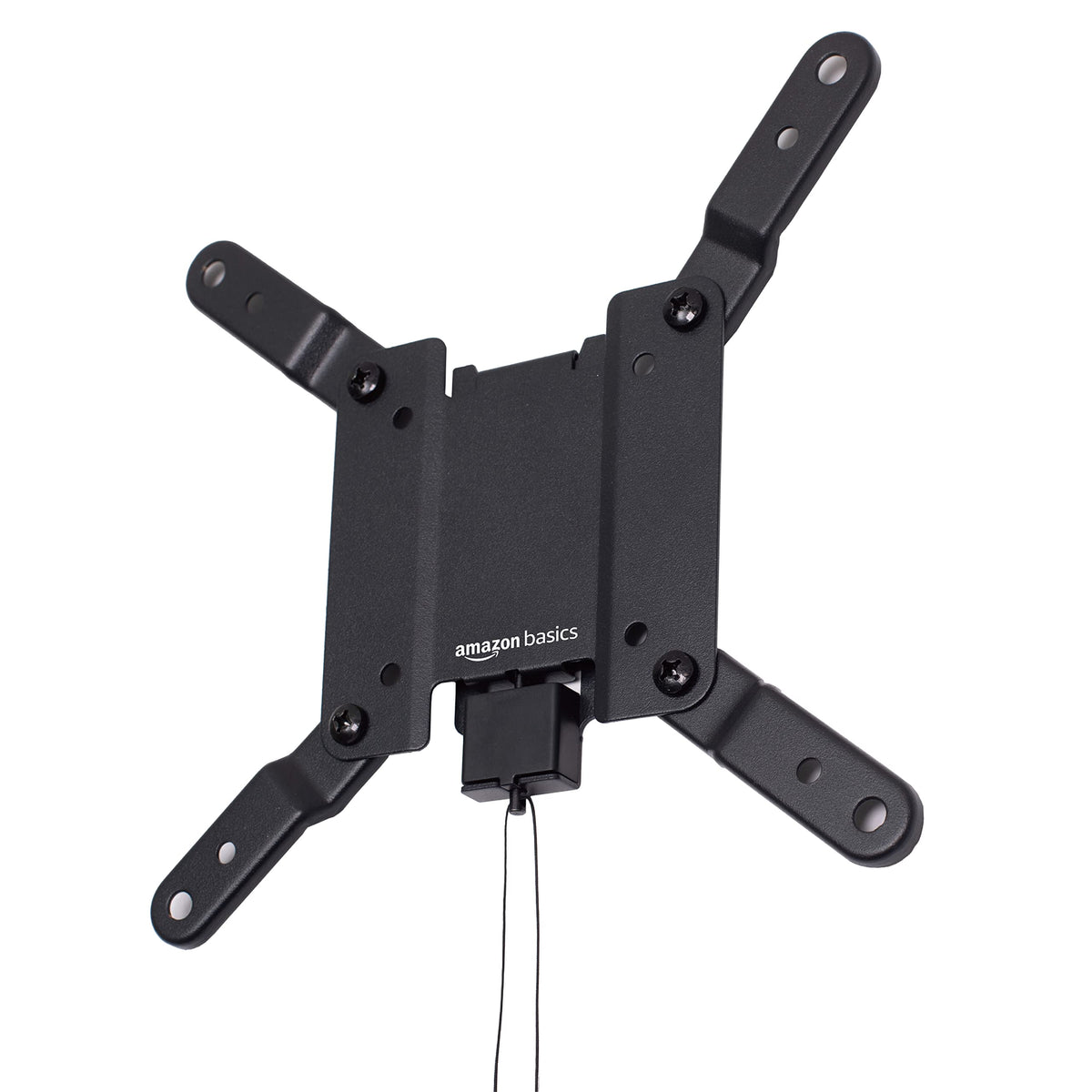Amazon Basics TV Wall Mount, Full Motion Swivelling Tilting TV Bracket for 12-40 Inch Flat and Curved TV or Monitor up to 36 kg, Max VESA 200x200 mm, Black