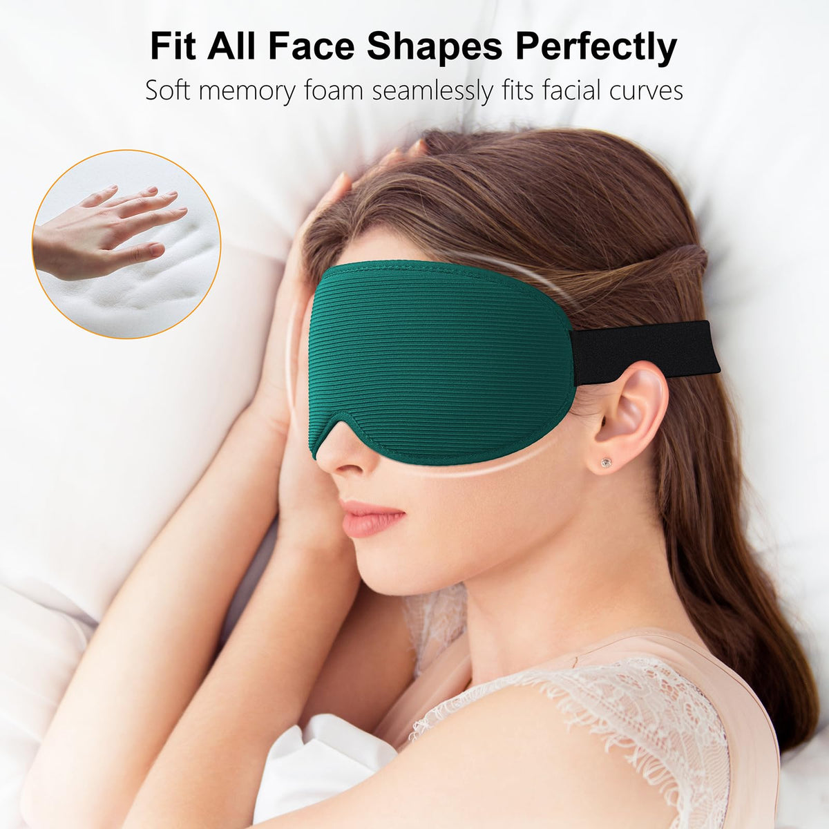 Gritin 100% Blackout Sleep Mask for Women & Men-Zero Eye Pressure Eye Mask
